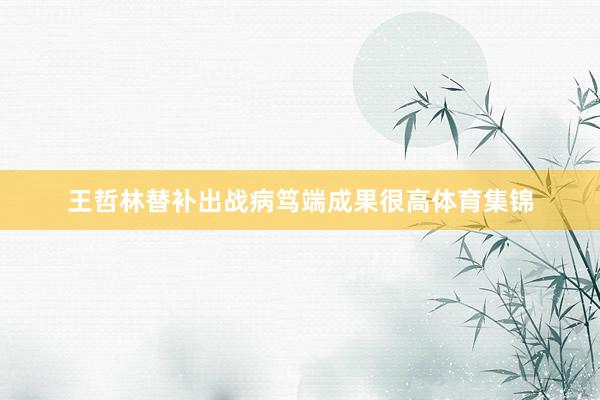 王哲林替补出战病笃端成果很高体育集锦