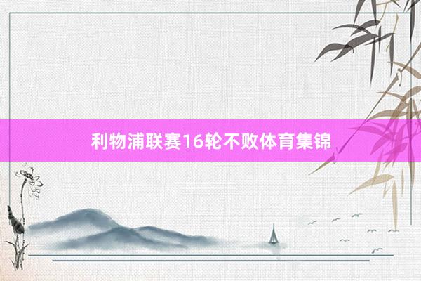 利物浦联赛16轮不败体育集锦