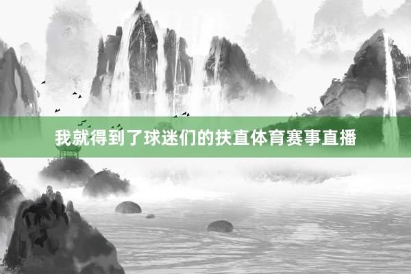 我就得到了球迷们的扶直体育赛事直播