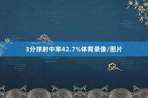 3分球射中率42.7%体育录像/图片