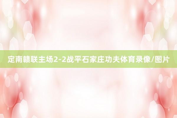 定南赣联主场2-2战平石家庄功夫体育录像/图片