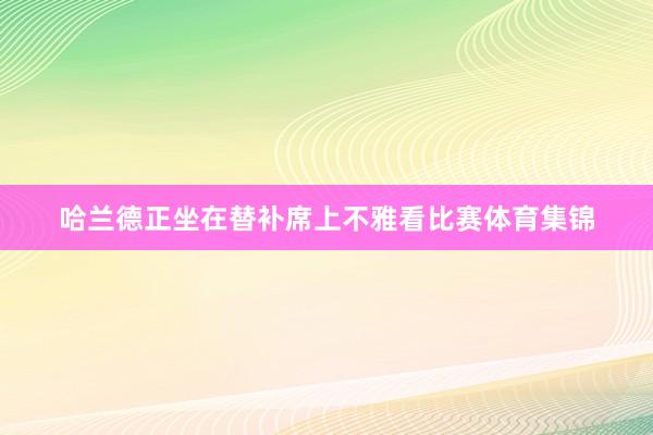 哈兰德正坐在替补席上不雅看比赛体育集锦