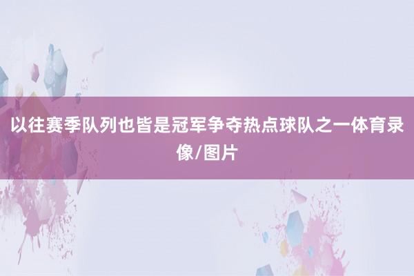 以往赛季队列也皆是冠军争夺热点球队之一体育录像/图片