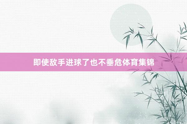 即使敌手进球了也不垂危体育集锦
