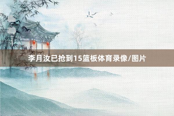 李月汝已抢到15篮板体育录像/图片