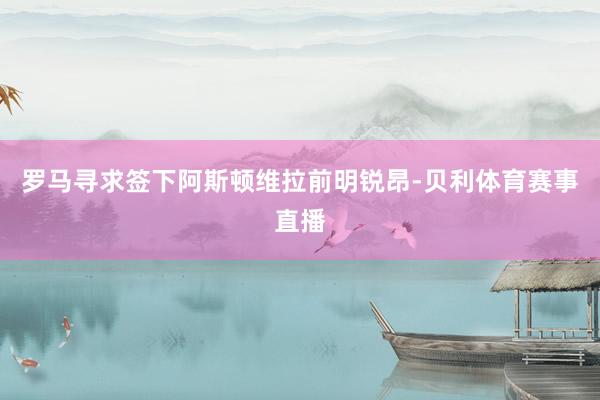 罗马寻求签下阿斯顿维拉前明锐昂-贝利体育赛事直播