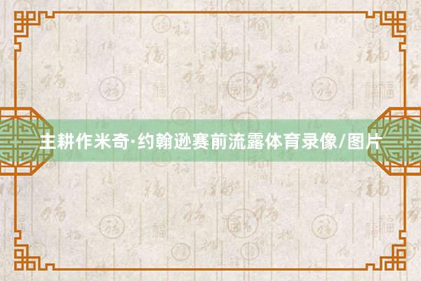 主耕作米奇·约翰逊赛前流露体育录像/图片