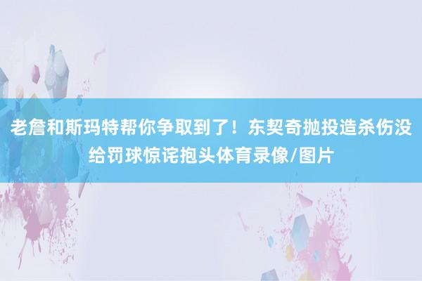 老詹和斯玛特帮你争取到了！东契奇抛投造杀伤没给罚球惊诧抱头体育录像/图片