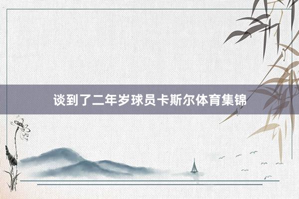谈到了二年岁球员卡斯尔体育集锦