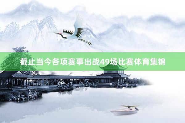 截止当今各项赛事出战49场比赛体育集锦