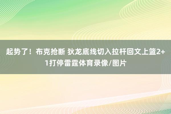 起势了！布克抢断 狄龙底线切入拉杆回文上篮2+1打停雷霆体育录像/图片